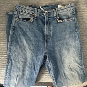 rag & bone Light Blue Straight Jeans